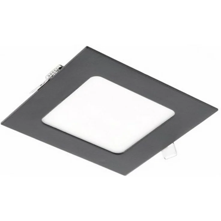 6W Eckige LED Einbauleuchte slim Panel Spot mit schwarzen Rahmen 120 x 120 x 22mm 560 Lumen Neutralweiß (4000 K) – Bild 2