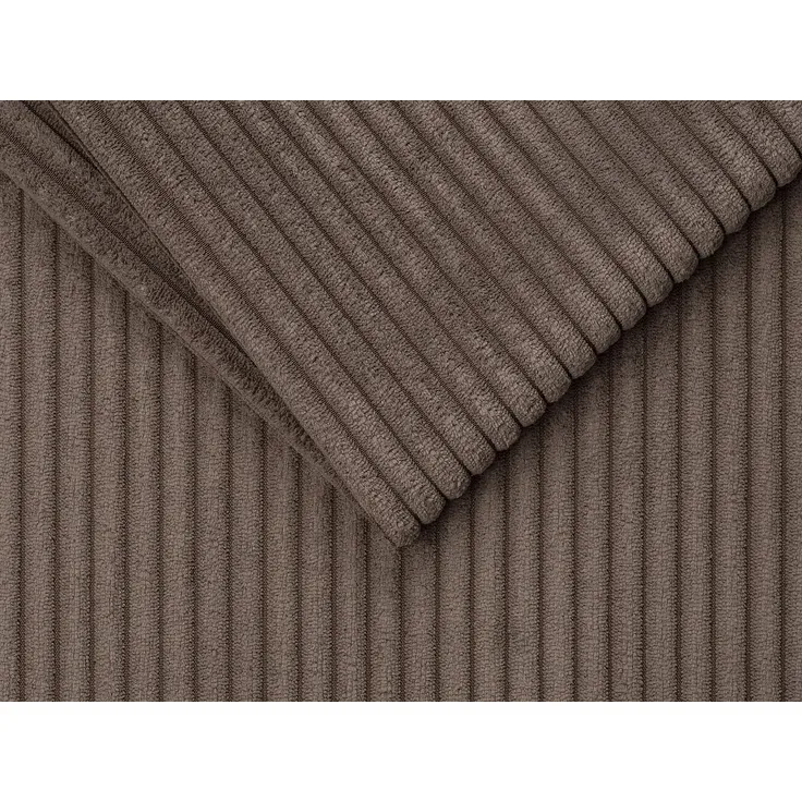 Vente-unique - LORETO Sofa SamtStoff Braun - B 223 cm95 cm x H 90 cm x L 215 cm – Bild 5