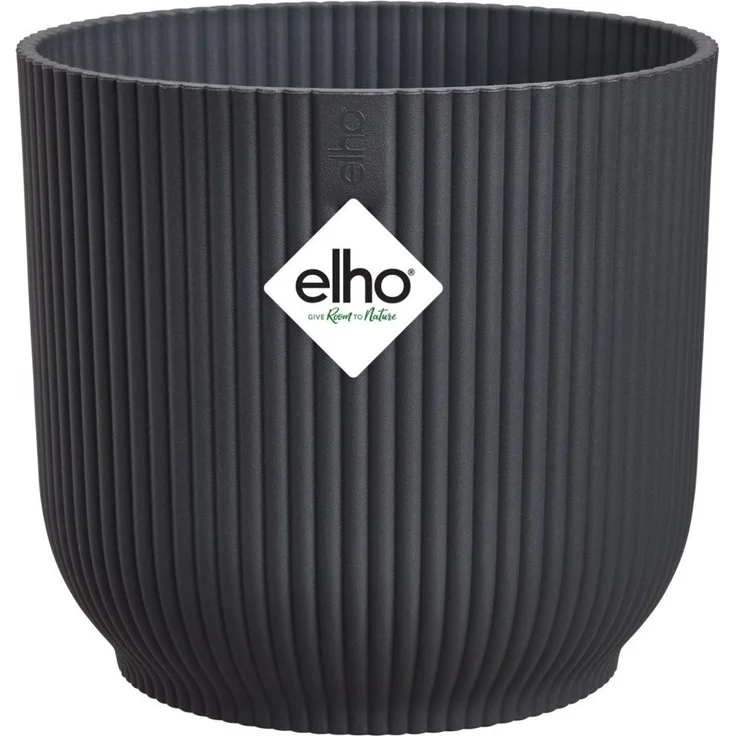 Elho Blumentopf Vibes Fold Kunststoff anthrazit Ø 18 x 17 cm – Bild 2