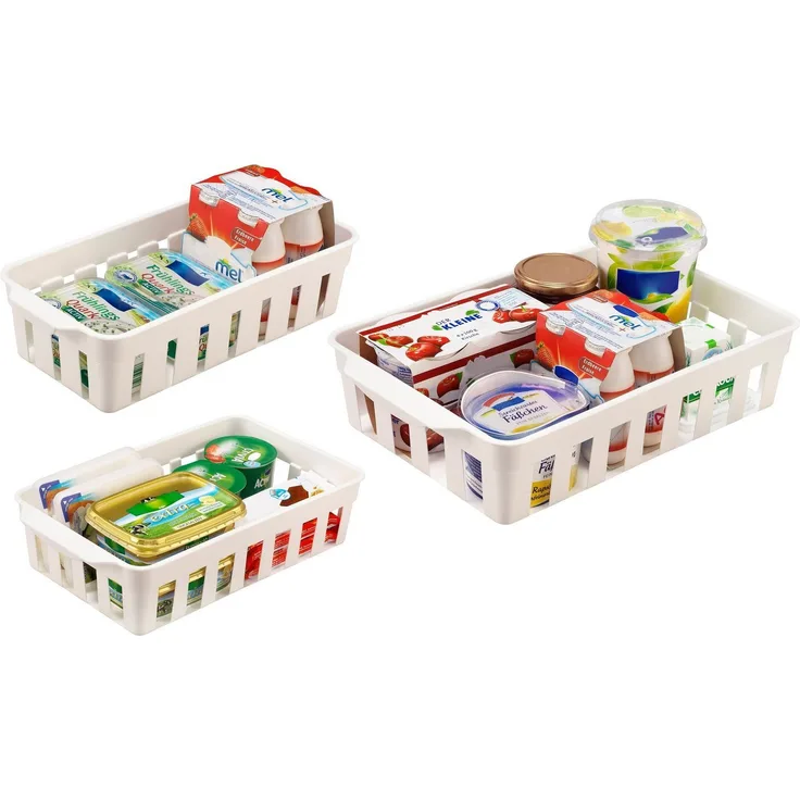 Ruco Aufbewahrungssystem, Kunststoff, (Set, 6-tlg), für den Kühlschrank, Kunststoff, je 2 Körbe in 3 verschiedenen Größen