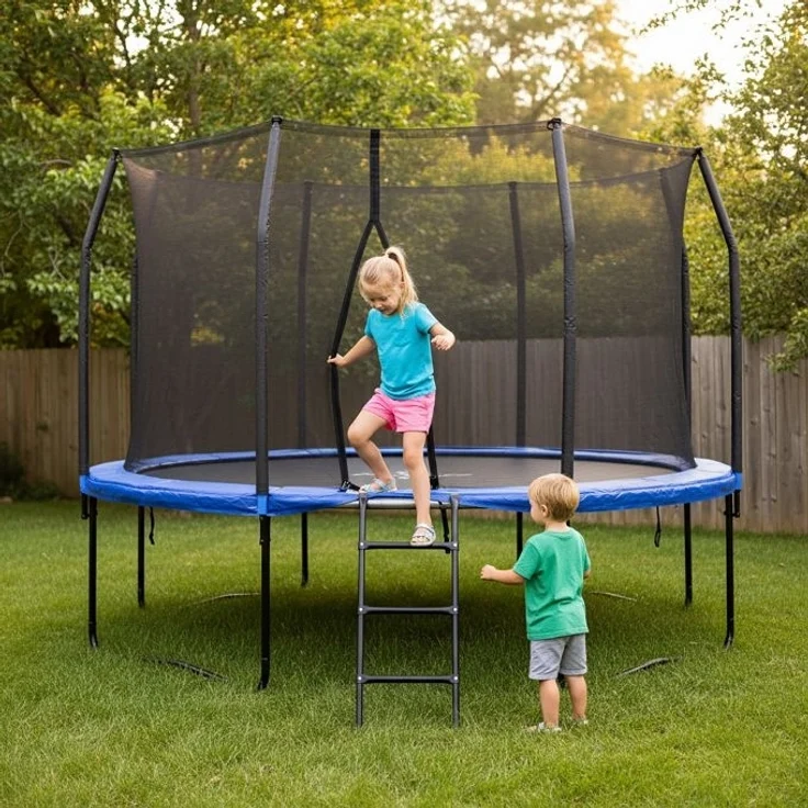 Trampolin Leiter schwarz 10052562_59 – Bild 3