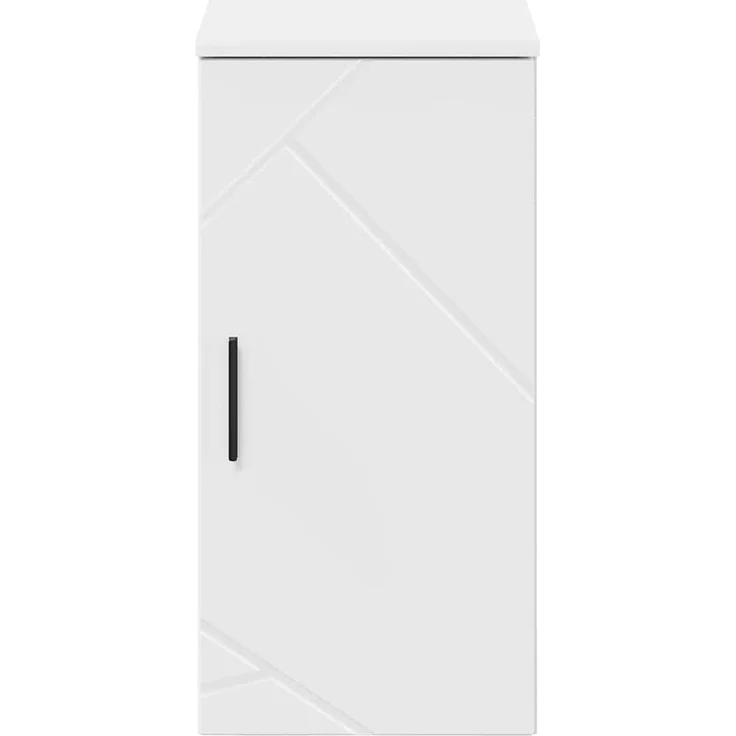 vidaXL Badezimmerschrank Weiß 30 x 31,5 x 61 cm Holzwerkstoff & Metall 883344 – Bild 5