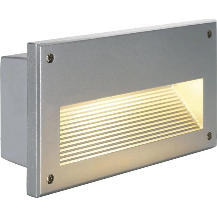 SLV No. 229062 BRICK DOWNUNDER E14 silbergrau max 40W IP44