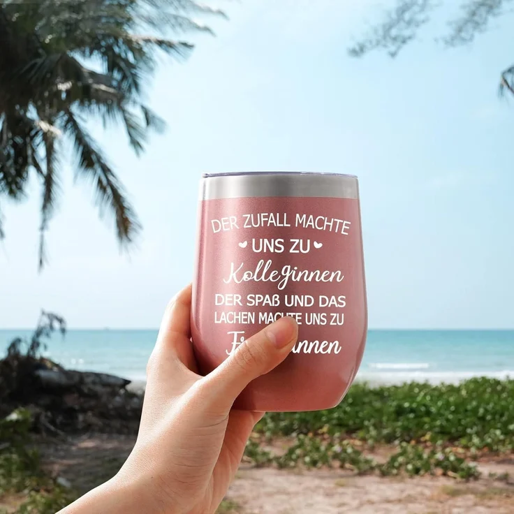 Livole Geschenk Kollegin - Der Zufall Machte Uns zu Kolleginnen - 12oz Edelstahl – Bild 3