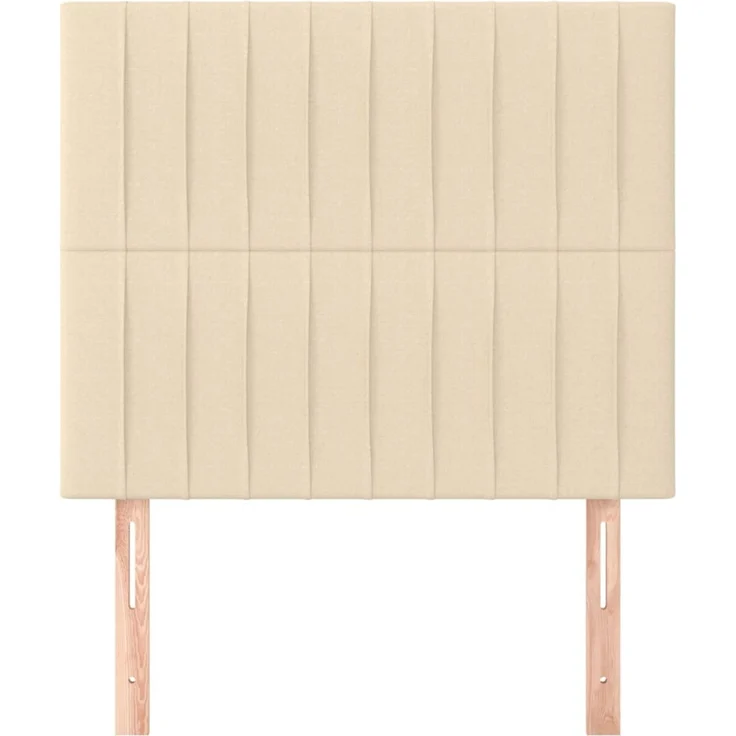 vidaXL Kopfteile 2 Stk. Creme 90x5x78/88 cm Stoff 3116557 – Bild 3
