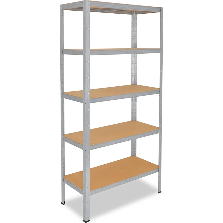 shelfplaza HOME 155x90x45 cm Schwerlastregal in grau-verzinkt mit 5 Böden und 175 kg Traglast pro Boden – Bild 1