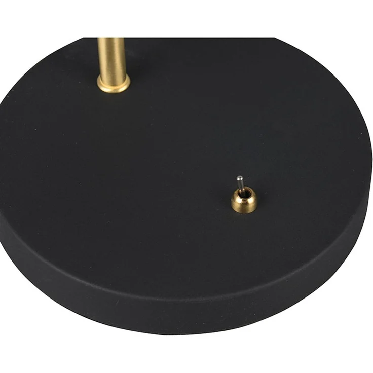 Tischleuchte, schwarz, gold, verstellbar, H 54 cm – Bild 9