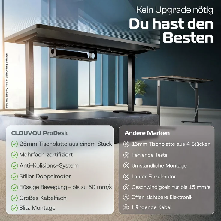 ProDesk Schwarz/Schwarz (140x70 cm) – Bild 5