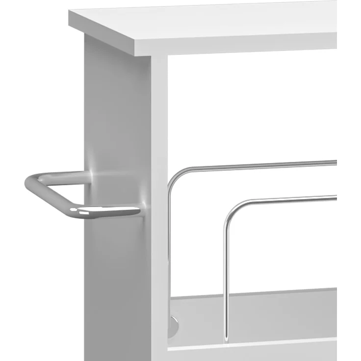 Rollwagen Katra 67x40x20 cm Weiß [en. casa] – Bild 8