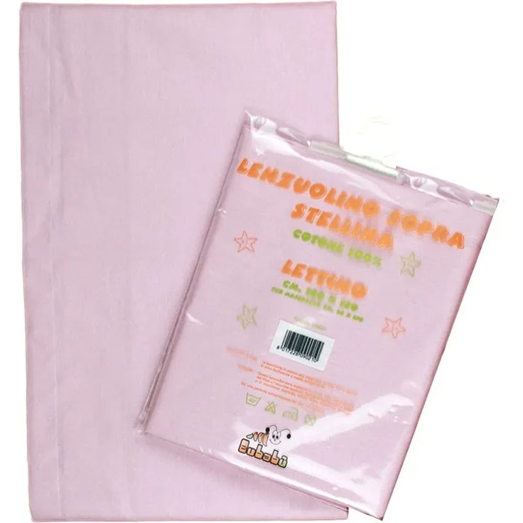 Bubabù Bettlaken Sternchen für Kinderbett Rosa