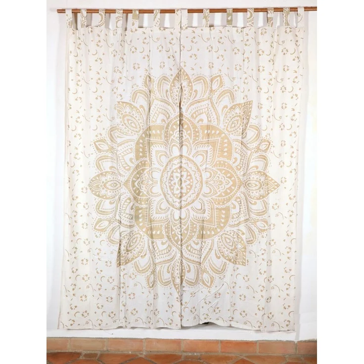 Guru-Shop Vorhang Boho Vorhänge, Gardine (1 Paar) mit Schlaufen,.. – Bild 4