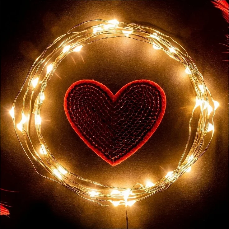 Salcar LED-Lichterkette 10m LED Lichterkette Outdoor Indoor USB Kupferdraht Weihnachtsdeko, Warmweiß – Bild 3
