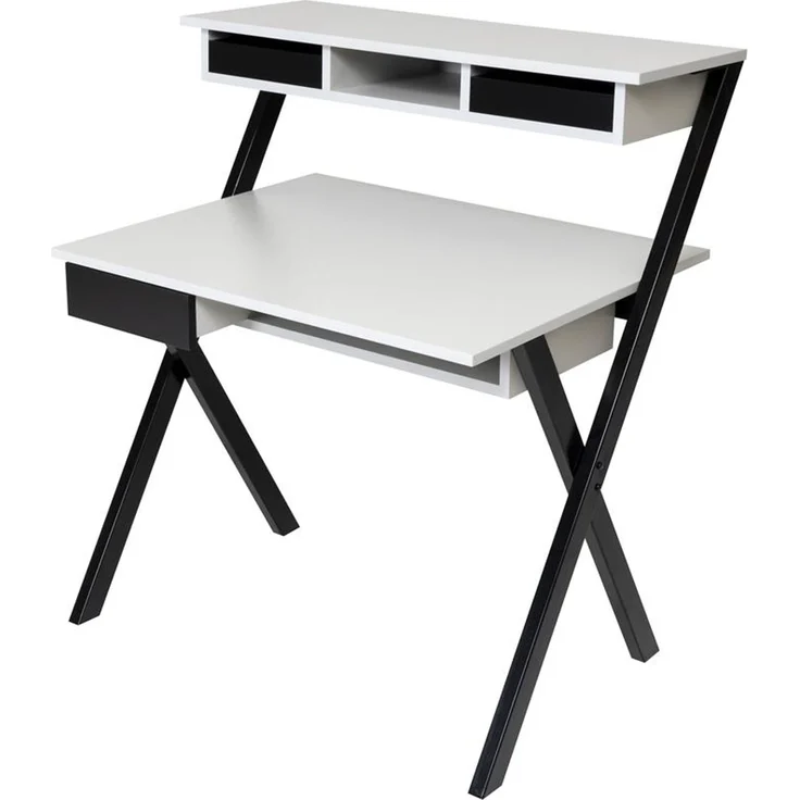 Homeoffice Schreibtisch X-Home grau Dekor – Bild 3