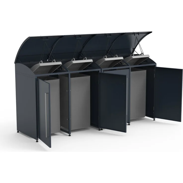 Westmann Metall Mülltonnenbox Moderna 4 | 4x240 L – Bild 3