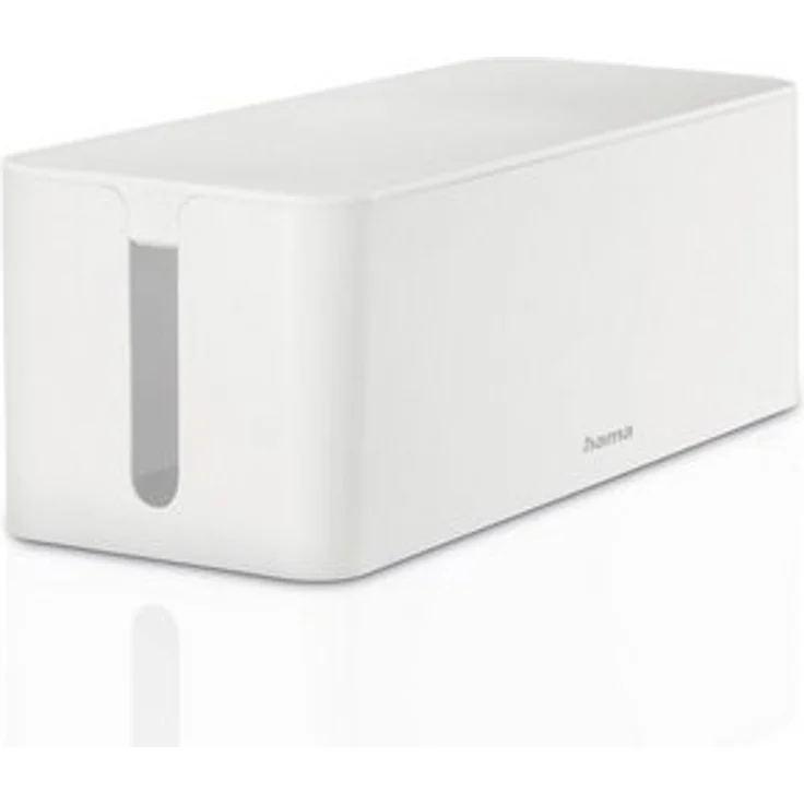 Hama Kabelbox Kabelbox für Standard 6er Steckdosenleisten, Stecker, Kabel, Ladegerät, (1-tlg), Schlichtes Design, Schreibtisch, Tisch, große Aufbewahrungsbox – Bild 6