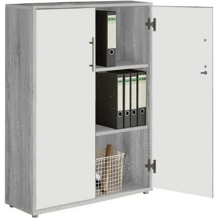 BMG Möbel Aktenschrank Office Edition Schrankwand 1 niedrig abschließbar, in verschiedenen Farben – Bild 4