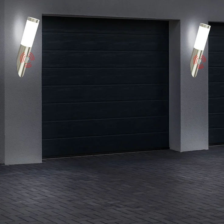 Modernes 2er Set Außenlampe mit Bewegungsmelder – Bild 9