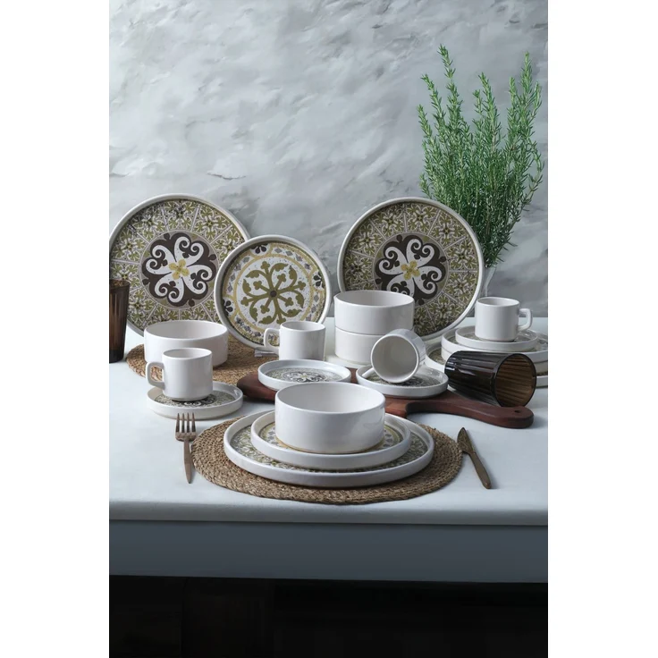 Hermia Concept 'X00018879' Tafelservice (20-teilig), Mehrfarbig, Ø 27 cm – Bild 3