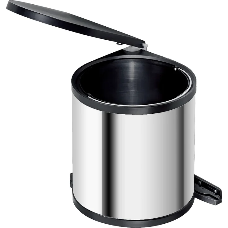 WESCO 010214-42 Abfalleimer 13 Liter RONDO 2 ab 40 cm Schrankbreite, edelstahl – Bild 2