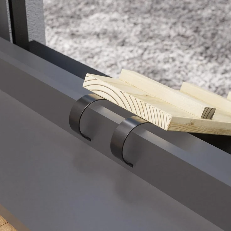 QLS Haustiertreppe Katzenleiter (VARIANTEN zur Auswahl), Katzentreppe Katzenstufe für Balkon 1,2 bis 6m mit Verbindungsstücken – Bild 5