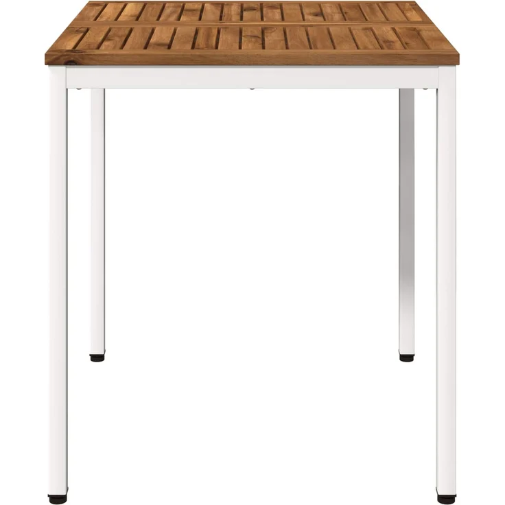 vidaXL Gartentisch NAARDEN Natur und Weiß 70 x 68,5 x 75 cm 901308 – Bild 3