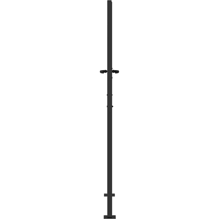 vidaXL Gartentor Schwarz 105 x 205 cm Pulverbeschichteter Stahl 42015908 – Bild 5
