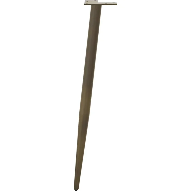 vidaXL Konsolentisch Beine Konische Form 4 Stück Naturstahl 72-73cm Stahl 4012519 – Bild 4