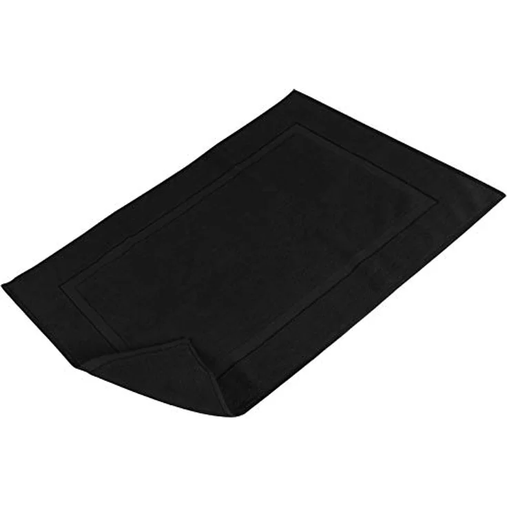 Utopia Towels Badteppich, Baumwolle, kein Badezimmerteppich, 53,3x86,4 cm, 100% ringgesponnene Baumwolle, sehr saugfähig und maschinenwaschbar, Schwarz, 2 Stück – Bild 10