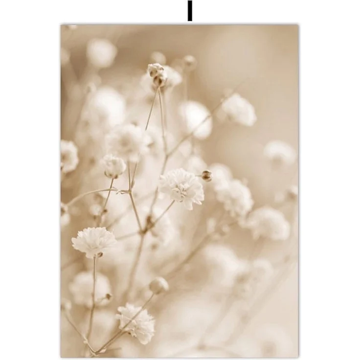 Poster Pampasgras Beige Blätter · Wandbilder Wohnzimmer & Schlafzimmer · Deko Print Bilder · ohne Rahmen - I / 40 x 60 cm
