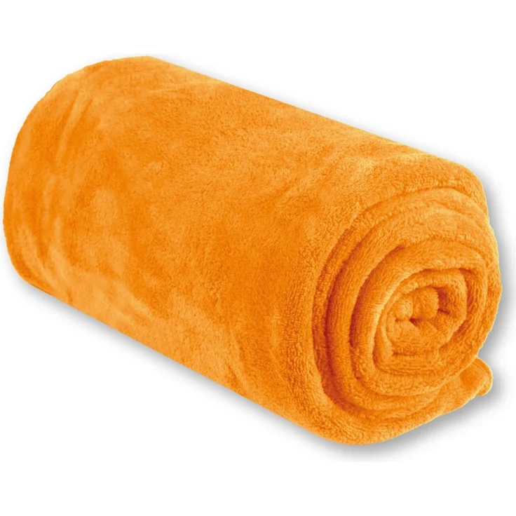 Kuscheldecke 210cm x 280cm orange - apricot – Bild 4