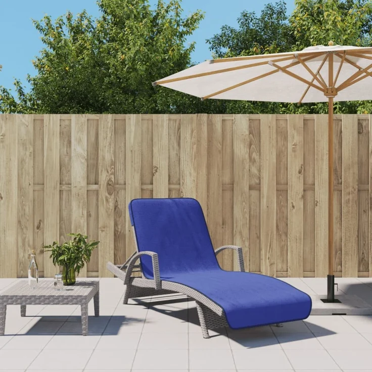 vidaXL Strandtücher 2 Stk. Königsblau 75x200 cm Stoff 400 GSM 362678 – Bild 1