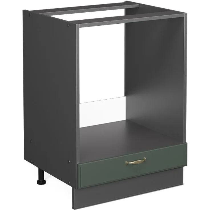 Herdumbauschrank Fame-Line Grün-Gold Landhaus 60 cm ohne Arbeitsplatte Vicco