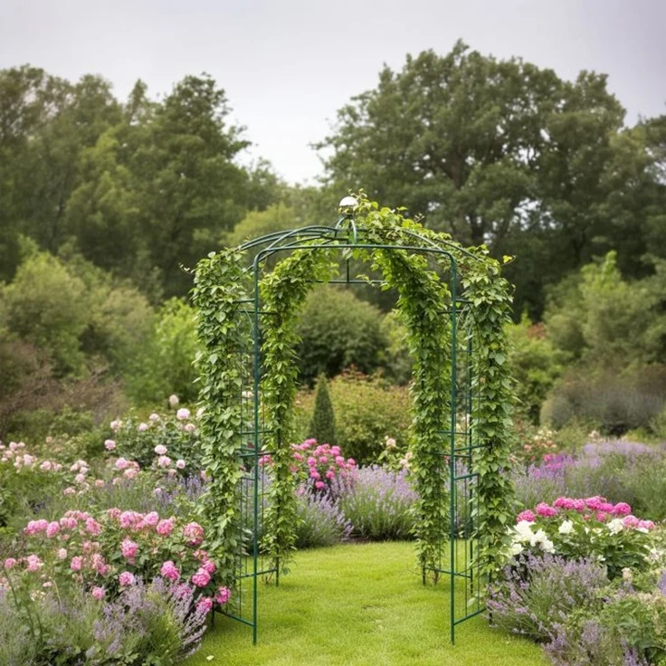Relaxdays Rosenpavillon Metall – Bild 2