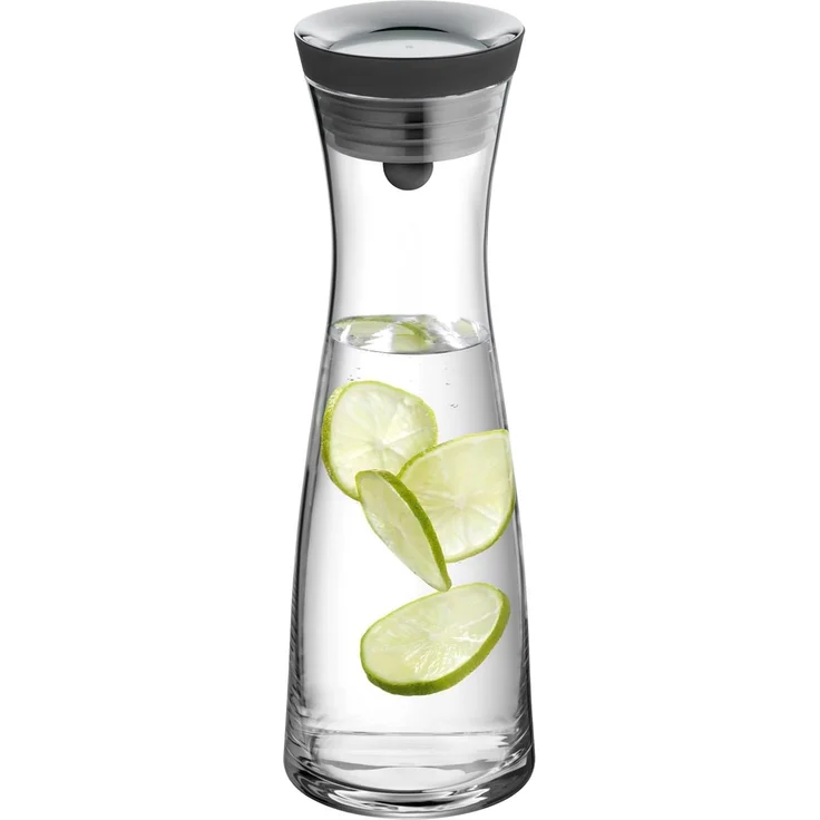 WMF Wasserkaraffe Basic, (Silikondeckel mit Closeup-Verschluss, 2-tlg, 1x Karaffe Glas mit Deckel, 1x Reinigungsbürste), (V 1,0l, Höhe 30,2 cm, Ø 8,8 6,0 9,5 cm) – Bild 6