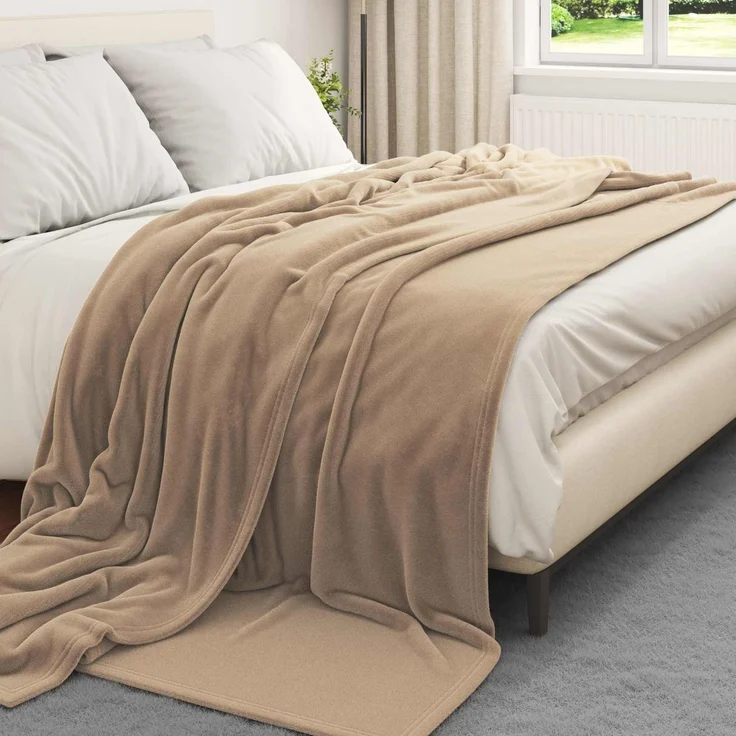 vidaXL Wohndecken 6 stk. Kamel 270 x 240 cm 10,11 kg Fleece 42016796 – Bild 3