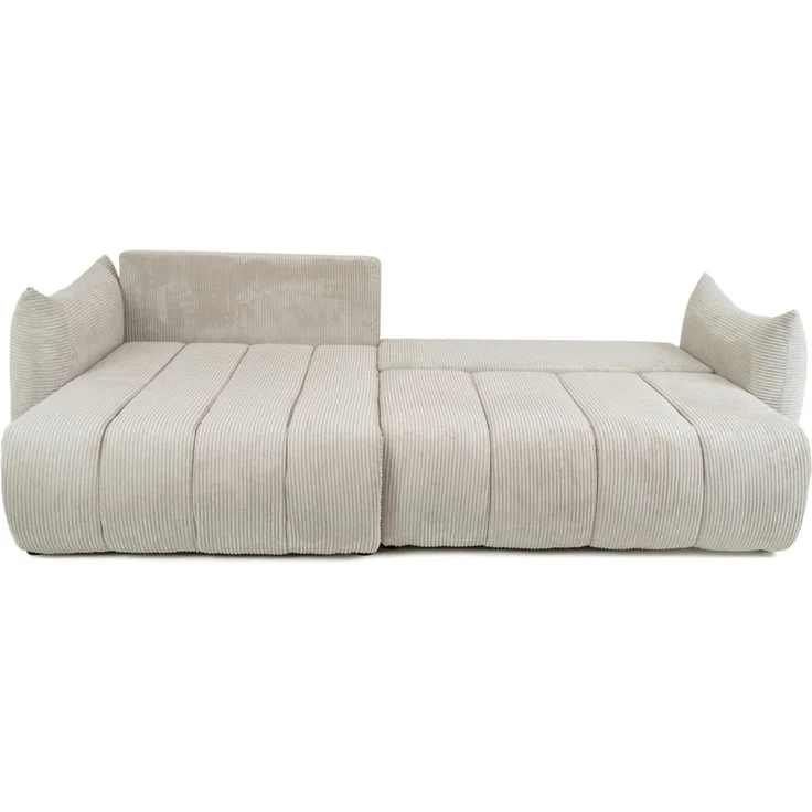 Ecksofa Schlafsofa ONTARIO in Stoff Poso Dunkelblau Ottomane Links – Bild 2