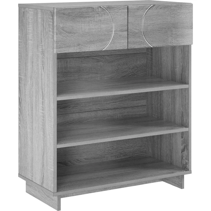 vidaXL Schuhschrank 73 x 38 x 87,5 cm Holzwerkstoff Sonoma-Grau 8011663 – Bild 2