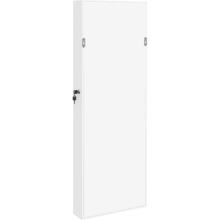 Schmuckschrank, Spiegelschrank mit Spiegel Wandmontage Weiß 37,5x10x106 cm – Bild 7