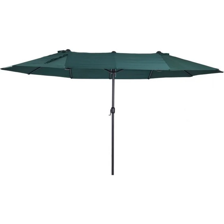 Outsunny Sonnenschirm Terrassenschirm mit Schirmständer Handkurbel, LxB: 460x270 cm, Doppelsonnenschirm, Gartenschirm, ohne Schirmständer – Bild 4