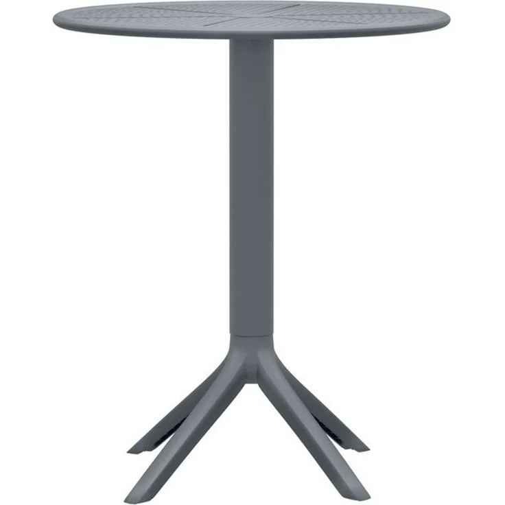 TPFLiving Beistelltisch Sevara (Pflegeleicht und langlebig, Wetterfest & UV-beständig – ideal für den Außenbereich), Maße (TxBxH): 60 x 60 x 76cm - Farbe: anthrazit – Bild 4