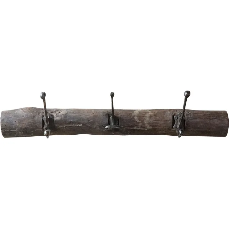 Chic Antique - Hakenleiste 3 Haken Wandhaken Kleiderhaken Holz Unika 41076900