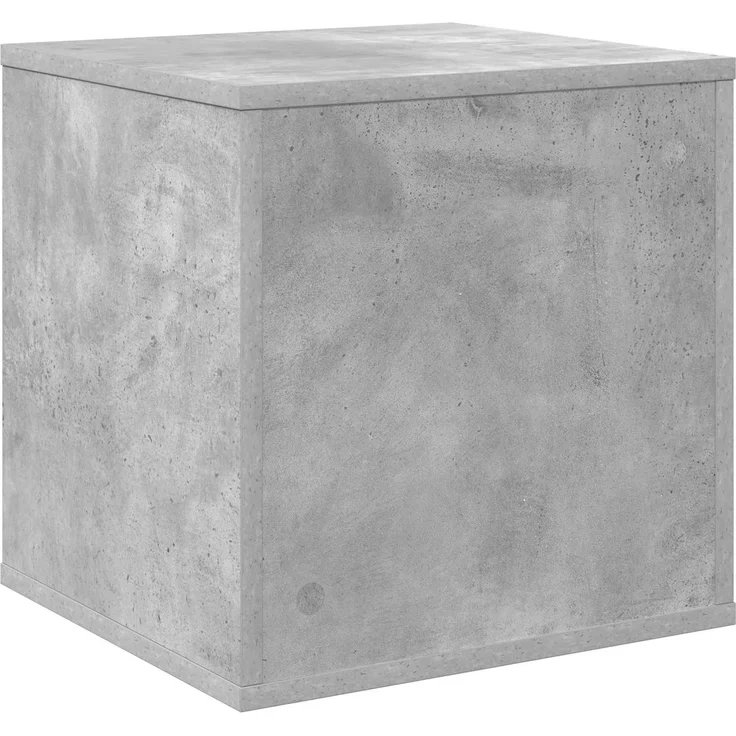 vidaXL Vinyl Album Box Betongrau 37 x 36,5 x 38 cm Holzwerkstoff 8012848 – Bild 6