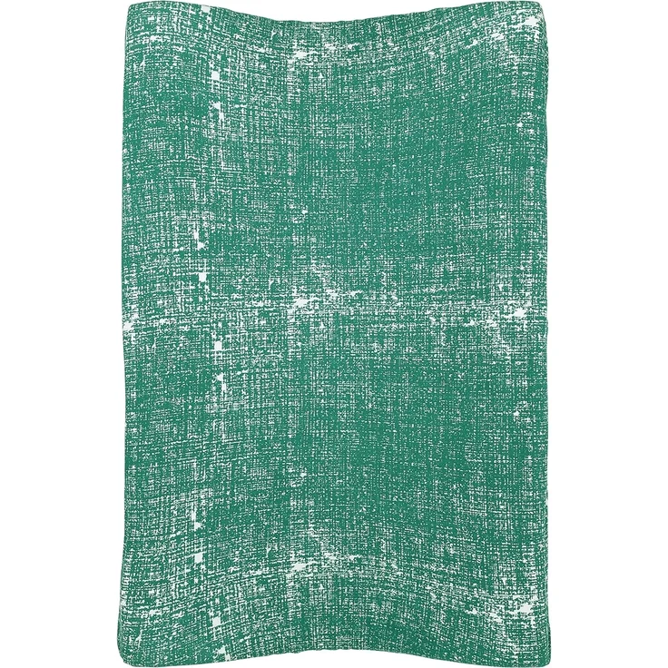 Meyco Baby Fine Lines Wickelauflagenbezug (weich und hautfreundlich, aus 100% Baumwolle, waschbar, einfache Pflege, trocknergeeignet, Größe: 50x70 cm), Smaragdgrün – Bild 2