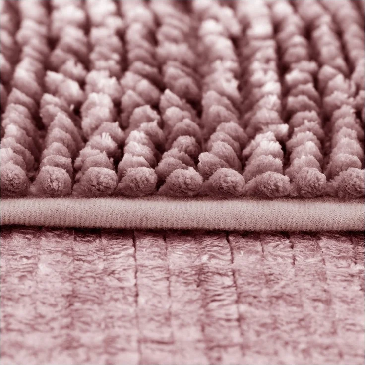 AmeliaHome Badematte Badematte Badteppich Badvorleger Duschvorleger Badezimmer rutschfest, rutschhemmend, Polyester, Rechteck – Bild 2