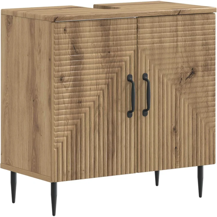 vidaXL 3-teiliges Badezimmer-Schranksystem HAARLEM Artisan-Eiche 3418025 – Bild 4