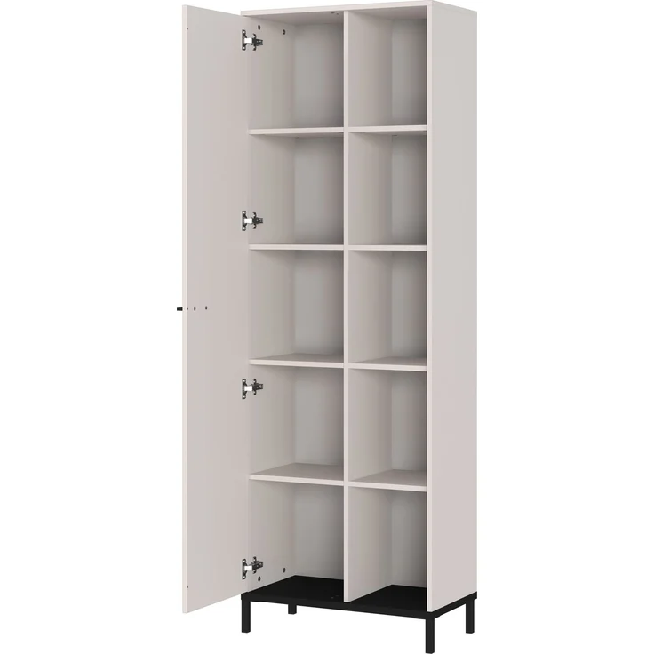 Germania Aktenschrank 2237-572GW-Rovigo, in Kaschmir, Tür schließt nur 2/3 des Schranks, 64 x 190 x 34 cm (BxHxT) – Bild 3