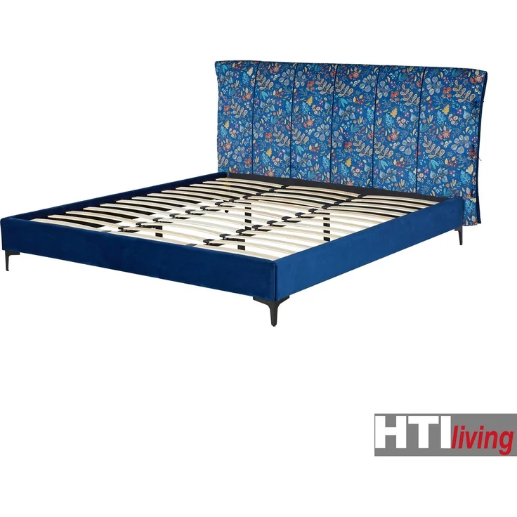 HTI-Living Bett Roxbury L, Doppelbett mit prächtigen Farben, 180 x 200 cm, hohes gepolstertes Kopfteil, inkl. geteiltem Lattenrost