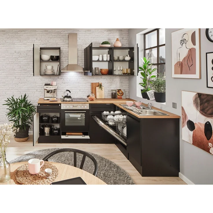BASIC by Balculina Winkelküche Jazz, Stellbreite 220x175 cm, wahlweise mit E-Geräten – Bild 3