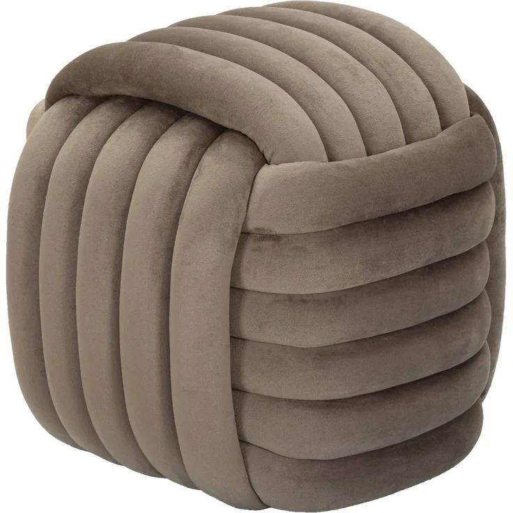 Dmora Pouf Bozzente, Mehrzwecksessel, Nachttisch, Hockerhocker, 45x45 h45 cm, Grau – Bild 1