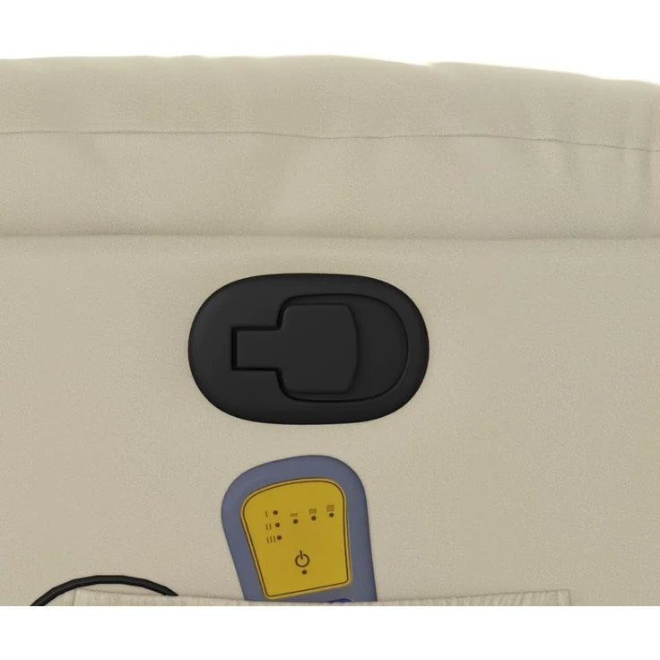 vidaXL Massagesessel mit Relaxfunktion, Kunstleder, Creme 3206904 – Bild 9